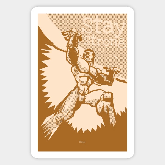 Stay Strong Sticker by Samax
